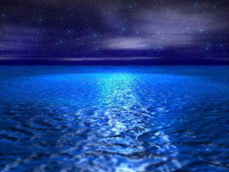 La mer bleue
